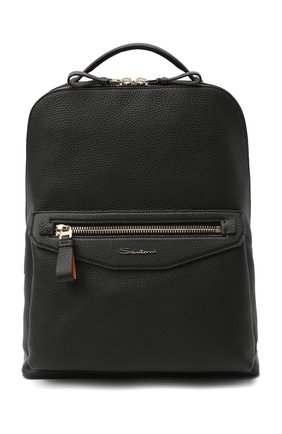 Мужской кожаный рюкзак SANTONI черного цвета по цене 133000 руб., арт. UIBBA2007LI-HMA1N01 | Фото 1 Мужской кожаный рюкзак SANTONI черного цвета, арт. UIBBA2007LI-HMA1N01 | Фото 1