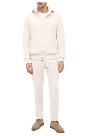 Мужская пуховая куртка BRUNELLO CUCINELLI белого цвета по цене 309500 руб., арт. M225P116 | Фото 2 Мужская пуховая куртка BRUNELLO CUCINELLI белого цвета, арт. M225P116 | Фото 2