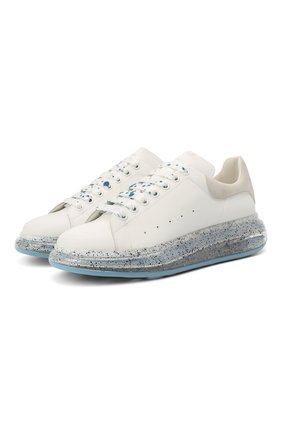 Мужские кожаные кеды ALEXANDER MCQUEEN белого цвета по цене 49200 руб., арт. 625174/WHYBB | Фото 1 Мужские кожаные кеды ALEXANDER MCQUEEN белого цвета, арт. 625174/WHYBB | Фото 1
