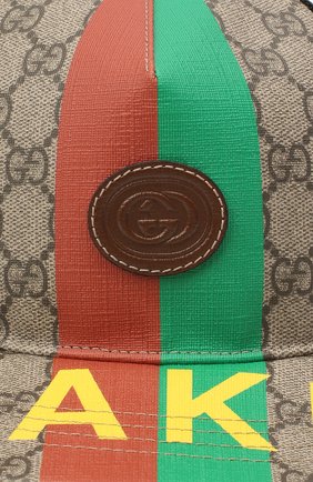 Мужской бейсболка «fake/not» GUCCI коричневого цвета по цене 24800 руб., арт. 636446/4HM89 | Фото 3 Мужской бейсболка «fake/not» GUCCI коричневого цвета, арт. 636446/4HM89 | Фото 3