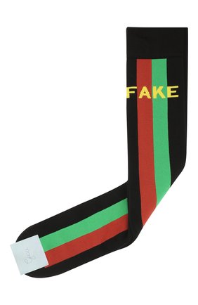 Мужские хлопковые носки «fake/not» GUCCI черного цвета по цене 10200 руб., арт. 636395/4G157 | Фото 1 Мужские хлопковые носки «fake/not» GUCCI черного цвета, арт. 636395/4G157 | Фото 1