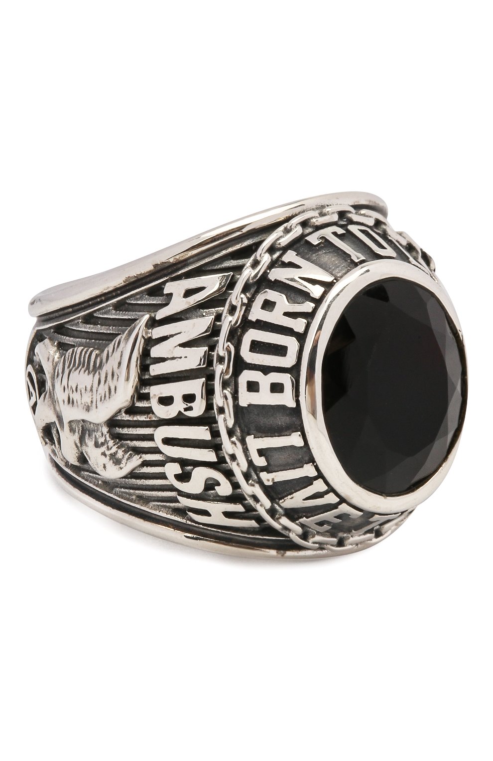 Мужское серебряное кольцо AMBUSH серебряного цвета, арт. BM0C011F20MET001 | Фото 1 (Материал: Серебро)