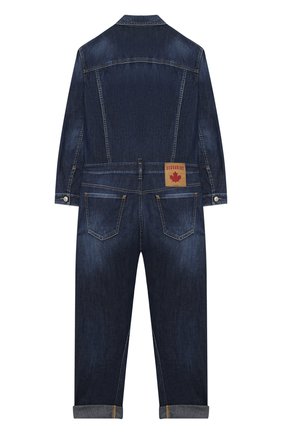Детский джинсовый комбинезон DSQUARED2 синего цвета по цене 62800 руб., арт. DQ04BC-D002C | Фото 2 Детский джинсовый комбинезон DSQUARED2 синего цвета, арт. DQ04BC-D002C | Фото 2 (Рукава: Длинные; Материал внешний: Хлопок; Девочки Кросс-КТ: Комбинезон-одежда; Региональные ограничения белый список (Axapta Mercury): RU; Ростовка одежда: 10 - 11 лет | 140 - 146см, 12 лет | 152 см, 13 - 15 лет | 158 см, 16 лет | 164 см)