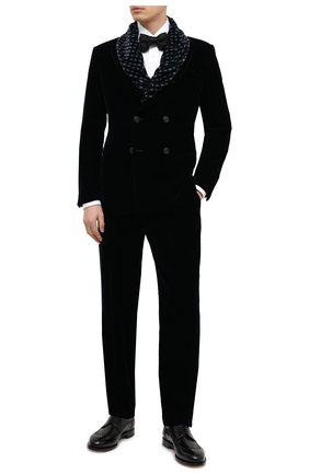 Мужской брюки GIORGIO ARMANI темно-синего цвета по цене 93050 руб., арт. 0WGPP0E4/T0025 | Фото 2 Мужской брюки GIORGIO ARMANI темно-синего цвета, арт. 0WGPP0E4/T0025 | Фото 2