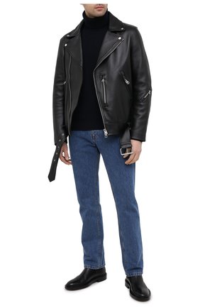 Мужской кашемировый свитер TOM FORD темно-синего цвета по цене 164500 руб., арт. BVK54/TFK120 | Фото 2 Мужской кашемировый свитер TOM FORD темно-синего цвета, арт. BVK54/TFK120 | Фото 2