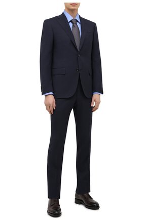 Мужская хлопковая сорочка TOM FORD синего цвета по цене 57250 руб., арт. QFT193/94S1JE | Фото 2 Мужская хлопковая сорочка TOM FORD синего цвета, арт. QFT193/94S1JE | Фото 2 (Материал внешний: Хлопок; Рукава: Длинные; Длина (для топов): Стандартные; Случай: Формальный; Рубашки М: Regular Fit; Стили: Классический; Воротник: Кент; Принт: Однотонные; Манжеты: На пуговицах; Мужское Кросс-КТ: Сорочка-одежда; Региональные ограничения белый список (Axapta Mercury): RU)