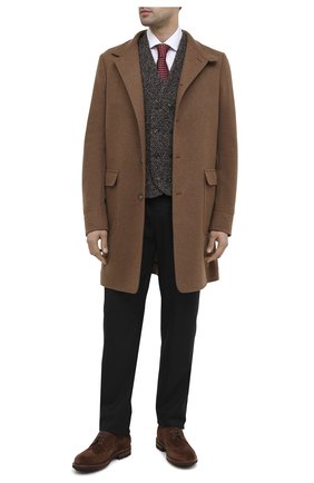 Мужской жилет из кашемира и шелка GIORGIO ARMANI коричневого цвета по цене 96000 руб., арт. 0WGGK01T/T026B | Фото 2 Мужской жилет из кашемира и шелка GIORGIO ARMANI коричневого цвета, арт. 0WGGK01T/T026B | Фото 2 (Длина (верхняя одежда): Короткие; Материал подклада: Синтетический материал; Материал внешний: Шерсть; Стили: Классический)