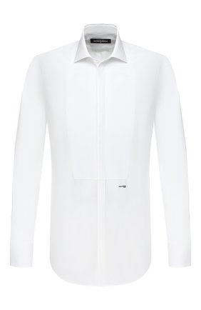 Мужская хлопковая сорочка DSQUARED2 белого цвета по цене 37950 руб., арт. S74DM0420/S35244 | Фото 1 Мужская хлопковая сорочка DSQUARED2 белого цвета, арт. S74DM0420/S35244 | Фото 1