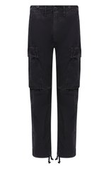Мужские хлопковые брюки-карго RRL черного цвета, арт. 782796396 | Фото 1 (Силуэт М (брюки): Карго; Длина (брюки, джинсы): Стандартные; Случай: Повседневный; Стили: Гранж; Материал внешний: Хлопок)