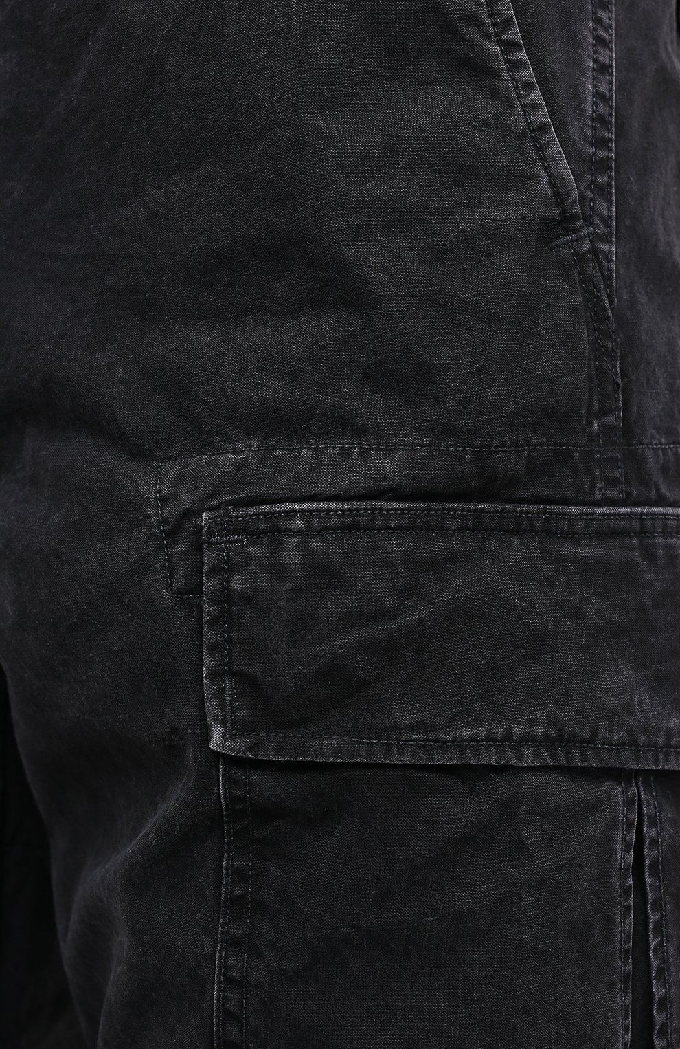 Мужские хлопковые брюки-карго RRL черного цвета, арт. 782796396 | Фото 5 (Силуэт М (брюки): Карго; Длина (брюки, джинсы): Стандартные; Случай: Повседневный; Стили: Гранж; Материал внешний: Хлопок)
