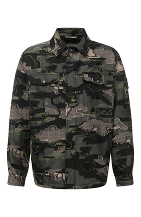 Мужская хлопковая куртка VALENTINO хаки цвета по цене 242500 руб., арт. UV0CJE376QR | Фото 1 Мужская хлопковая куртка VALENTINO хаки цвета, арт. UV0CJE376QR | Фото 1 (Рукава: Длинные; Материал внешний: Хлопок; Мужское Кросс-КТ: Верхняя одежда; Стили: Милитари; Кросс-КТ: Ветровка, Куртка; Длина (верхняя одежда): До середины бедра)