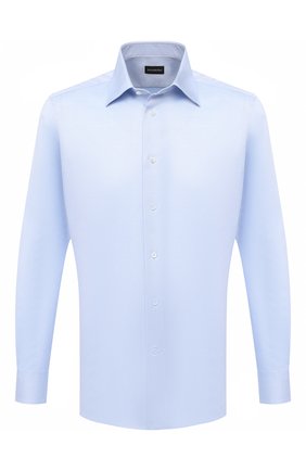 Мужская хлопковая сорочка ERMENEGILDO ZEGNA голубого цвета по цене 24500 руб., арт. 804005/9MS0PA | Фото 1 Мужская хлопковая сорочка ERMENEGILDO ZEGNA голубого цвета, арт. 804005/9MS0PA | Фото 1