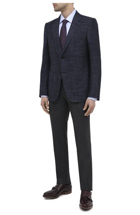 Мужская хлопковая сорочка ERMENEGILDO ZEGNA голубого цвета по цене 28950 руб., арт. 804005/9MS0PA | Фото 2 Мужская хлопковая сорочка ERMENEGILDO ZEGNA голубого цвета, арт. 804005/9MS0PA | Фото 2 (Длина (для топов): Стандартные; Материал внешний: Хлопок; Рукава: Длинные; Случай: Формальный; Рубашки М: Regular Fit; Стили: Классический; Воротник: Кент; Принт: Без принта, Однотонные; Мужское Кросс-КТ: Сорочка-одежда; Манжеты: На пуговицах)