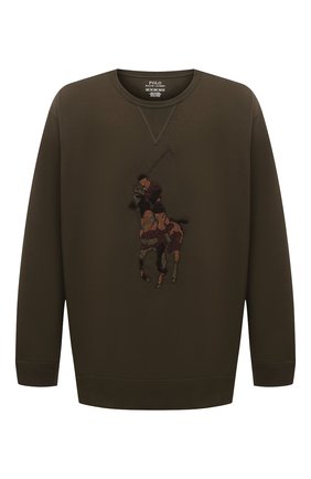 Мужской свитшот POLO RALPH LAUREN темно-зеленого цвета по цене 14200 руб., арт. 711766862/PRL BS | Фото 1 Мужской свитшот POLO RALPH LAUREN темно-зеленого цвета, арт. 711766862/PRL BS | Фото 1