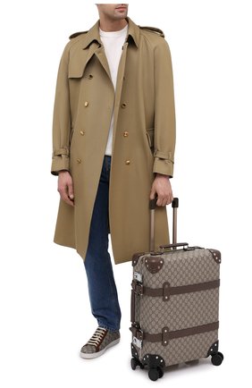Мужской дорожный чемодан globe-trotter GUCCI бежевого цвета по цене 231600 руб., арт. 533618/9VEFW | Фото 2 Мужской дорожный чемодан globe-trotter GUCCI бежевого цвета, арт. 533618/9VEFW | Фото 2