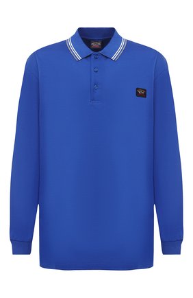 Мужское хлопковое поло PAUL&SHARK синего цвета по цене 28600 руб., арт. A20P1751/C00/3XL-6XL | Фото 1 Мужское хлопковое поло PAUL&SHARK синего цвета, арт. A20P1751/C00/3XL-6XL | Фото 1