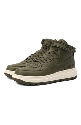 Мужские кожаные кеды air force 1 gore-tex NIKELAB хаки цвета по цене 12600 руб., арт. CT2815-201 | Фото 1 Мужские кожаные кеды air force 1 gore-tex NIKELAB хаки цвета, арт. CT2815-201 | Фото 1