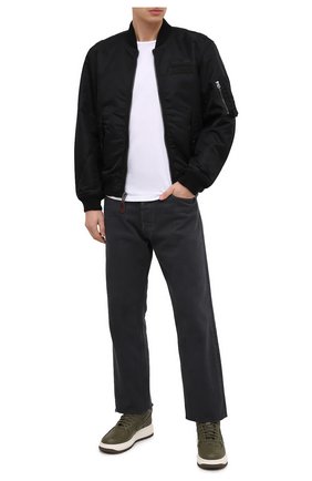 Мужские кожаные кеды air force 1 gore-tex NIKELAB хаки цвета по цене 12600 руб., арт. CT2815-201 | Фото 2 Мужские кожаные кеды air force 1 gore-tex NIKELAB хаки цвета, арт. CT2815-201 | Фото 2