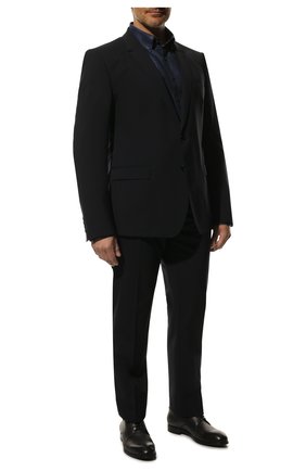 Мужской шерстяной костюм DOLCE & GABBANA темно-синего цвета по цене 166500 руб., арт. GK0EMT/GE066 | Фото 1 Мужской шерстяной костюм DOLCE & GABBANA темно-синего цвета, арт. GK0EMT/GE066 | Фото 1