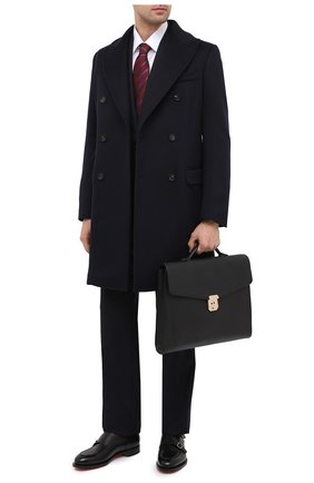 Мужской кожаный портфель SANTONI черного цвета по цене 124500 руб., арт. UFBBA1992F0-HMA1N01 | Фото 2 Мужской кожаный портфель SANTONI черного цвета, арт. UFBBA1992F0-HMA1N01 | Фото 2