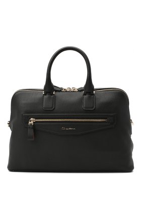 Мужская кожаная сумка для ноутбука SANTONI черного цвета по цене 133000 руб., арт. UIBBA2010LI-HMA1N01 | Фото 1 Мужская кожаная сумка для ноутбука SANTONI черного цвета, арт. UIBBA2010LI-HMA1N01 | Фото 1