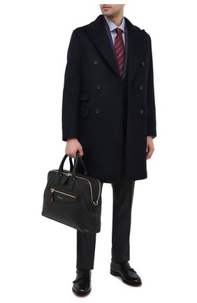 Мужская кожаная сумка для ноутбука SANTONI черного цвета по цене 133000 руб., арт. UIBBA2010LI-HMA1N01 | Фото 2 Мужская кожаная сумка для ноутбука SANTONI черного цвета, арт. UIBBA2010LI-HMA1N01 | Фото 2