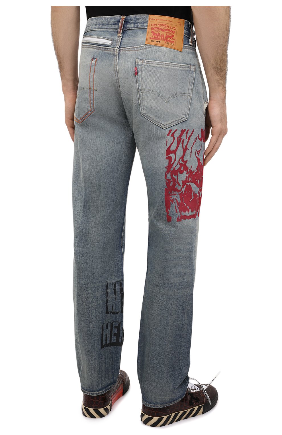 Мужские синие джинсы heron preston x levi's HERON PRESTON купить в  интернет-магазине ЦУМ, арт. HMYA007S209250207328