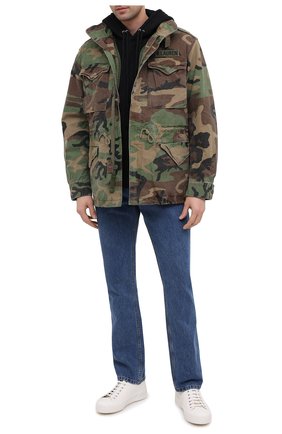 Мужская хлопковая куртка POLO RALPH LAUREN хаки цвета по цене 59950 руб., арт. 710811278 | Фото 2 Мужская хлопковая куртка POLO RALPH LAUREN хаки цвета, арт. 710811278 | Фото 2