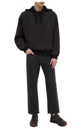 Мужские кожаные кроссовки ERMENEGILDO ZEGNA хаки цвета по цене 73500 руб., арт. A4402X-LHSRE | Фото 2 Мужские кожаные кроссовки ERMENEGILDO ZEGNA хаки цвета, арт. A4402X-LHSRE | Фото 2
