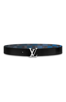 Мужской двусторонний ремень lv initiales LOUIS VUITTON синего цвета по цене 43000 руб., арт. M0319U | Фото 2 Мужской двусторонний ремень lv initiales LOUIS VUITTON синего цвета, арт. M0319U | Фото 2