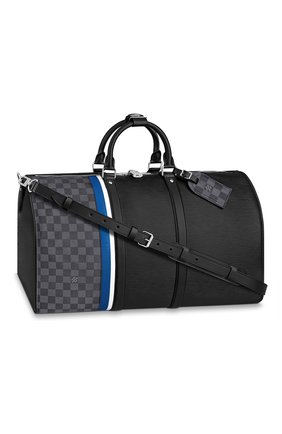Мужская дорожная сумка keepall 50 LOUIS VUITTON черного цвета по цене 259000 руб., арт. M56660 | Фото 1 Мужская дорожная сумка keepall 50 LOUIS VUITTON черного цвета, арт. M56660 | Фото 1