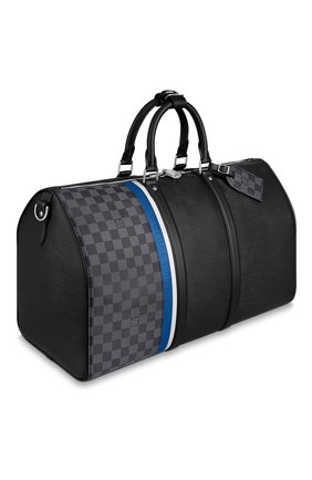 Мужская дорожная сумка keepall 50 LOUIS VUITTON черного цвета по цене 259000 руб., арт. M56660 | Фото 2 Мужская дорожная сумка keepall 50 LOUIS VUITTON черного цвета, арт. M56660 | Фото 2