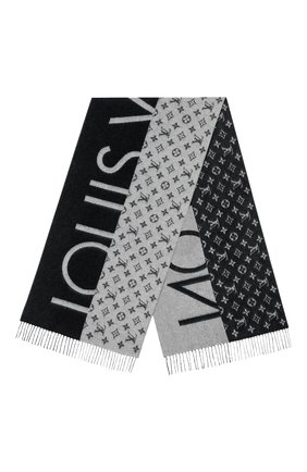 Мужской кашемировый шарф monogram split LOUIS VUITTON черного цвета по цене 64500 руб., арт. M70924 | Фото 1 Мужской кашемировый шарф monogram split LOUIS VUITTON черного цвета, арт. M70924 | Фото 1