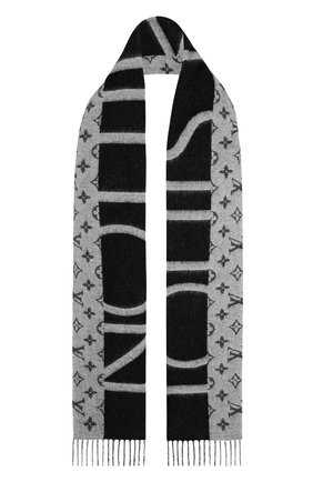 Мужской кашемировый шарф monogram split LOUIS VUITTON черного цвета по цене 64500 руб., арт. M70924 | Фото 2 Мужской кашемировый шарф monogram split LOUIS VUITTON черного цвета, арт. M70924 | Фото 2