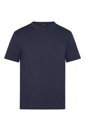 Мужская хлопковая футболка LOUIS VUITTON синего цвета по цене 52000 руб., арт. 1A7XE1 | Фото 1 Мужская хлопковая футболка LOUIS VUITTON синего цвета, арт. 1A7XE1 | Фото 1