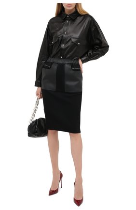 Женская шерстяная юбка TOM FORD черного цвета по цене 250500 руб., арт. GCJ266-FAX698 | Фото 2 Женская шерстяная юбка TOM FORD черного цвета, арт. GCJ266-FAX698 | Фото 2