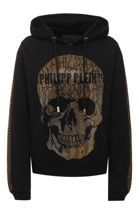 Женский хлопковое худи PHILIPP PLEIN черного цвета по цене 117450 руб., арт. A20C WJB1340 PJO002N | Фото 1 Женский хлопковое худи PHILIPP PLEIN черного цвета, арт. A20C WJB1340 PJO002N | Фото 1