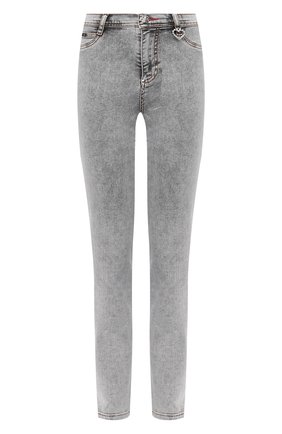 Женские джинсы PHILIPP PLEIN серого цвета по цене 39150 руб., арт. F20C WDT1421 PDE004N | Фото 1 Женские джинсы PHILIPP PLEIN серого цвета, арт. F20C WDT1421 PDE004N | Фото 1
