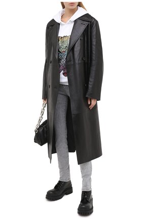 Женские джинсы PHILIPP PLEIN серого цвета по цене 39150 руб., арт. F20C WDT1421 PDE004N | Фото 2 Женские джинсы PHILIPP PLEIN серого цвета, арт. F20C WDT1421 PDE004N | Фото 2