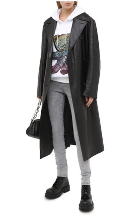 Женский хлопковое худи PHILIPP PLEIN белого цвета по цене 140940 руб., арт. F20C MJB2049 PJY002N | Фото 2 Женский хлопковое худи PHILIPP PLEIN белого цвета, арт. F20C MJB2049 PJY002N | Фото 2