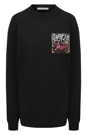 Женская хлопковый лонгслив ALEXANDER WANG черного цвета по цене 16600 руб., арт. UCC2201021 | Фото 1 Женская хлопковый лонгслив ALEXANDER WANG черного цвета, арт. UCC2201021 | Фото 1