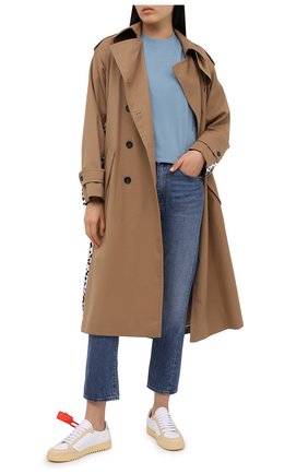 Женская хлопковая футболка ALEXANDERWANG.T голубого цвета по цене 9190 руб., арт. 4CC1201152 | Фото 2 Женская хлопковая футболка ALEXANDERWANG.T голубого цвета, арт. 4CC1201152 | Фото 2