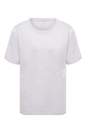 Женская хлопковая футболка ALEXANDERWANG.T светло-серого цвета по цене 8695 руб., арт. 4CC1201152 | Фото 1 Женская хлопковая футболка ALEXANDERWANG.T светло-серого цвета, арт. 4CC1201152 | Фото 1