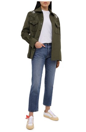 Женская хлопковая футболка ALEXANDERWANG.T светло-серого цвета по цене 8695 руб., арт. 4CC1201152 | Фото 2 Женская хлопковая футболка ALEXANDERWANG.T светло-серого цвета, арт. 4CC1201152 | Фото 2