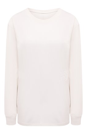 Женская хлопковый лонгслив ALEXANDERWANG.T белого цвета по цене 9950 руб., арт. 4CC1201151 | Фото 1 Женская хлопковый лонгслив ALEXANDERWANG.T белого цвета, арт. 4CC1201151 | Фото 1