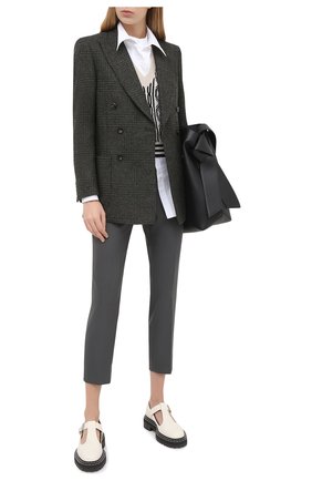 Женские брюки MAISON MARGIELA темно-серого цвета по цене 52100 руб., арт. S29KA0352/S48600 | Фото 2 Женские брюки MAISON MARGIELA темно-серого цвета, арт. S29KA0352/S48600 | Фото 2