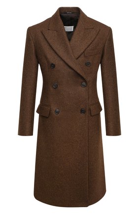 Женское шерстяное пальто MAISON MARGIELA коричневого цвета по цене 208500 руб., арт. S51AA0269/S52956 | Фото 1 Женское шерстяное пальто MAISON MARGIELA коричневого цвета, арт. S51AA0269/S52956 | Фото 1