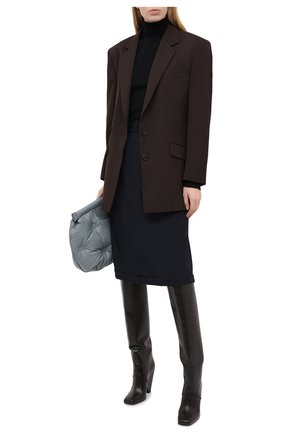 Женская юбка MAISON MARGIELA темно-синего цвета по цене 52100 руб., арт. S51MA0423/S52159 | Фото 2 Женская юбка MAISON MARGIELA темно-синего цвета, арт. S51MA0423/S52159 | Фото 2