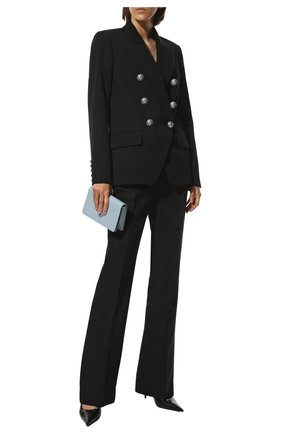 Женский двубортный жакет BALMAIN черного цвета по цене 193000 руб., арт. TF07135/167L | Фото 2 Женский двубортный жакет BALMAIN черного цвета, арт. TF07135/167L | Фото 2