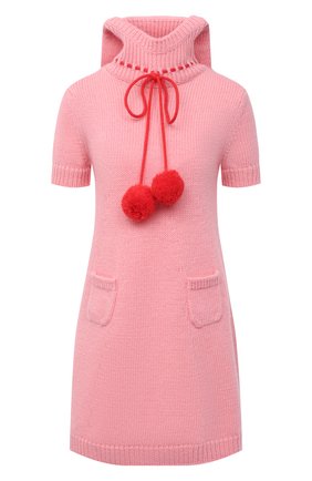 Женское шерстяное платье GUCCI розового цвета по цене 99000 руб., арт. 639048/XKBKJ | Фото 1 Женское шерстяное платье GUCCI розового цвета, арт. 639048/XKBKJ | Фото 1